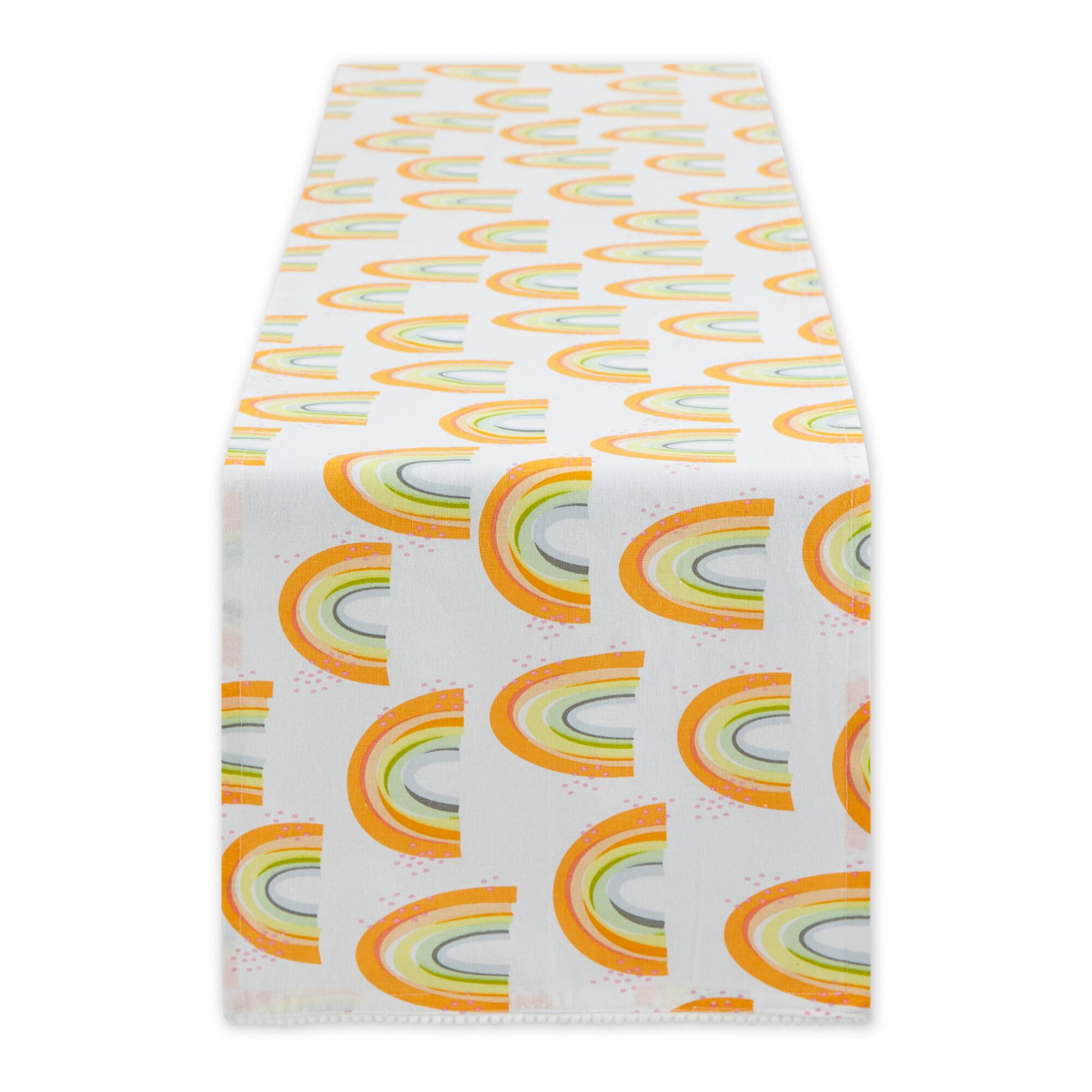 Rainbow Print Table Runner 14" x 108"